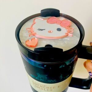 Hello Kitty Tumbler with Pink Bow and Black Lid